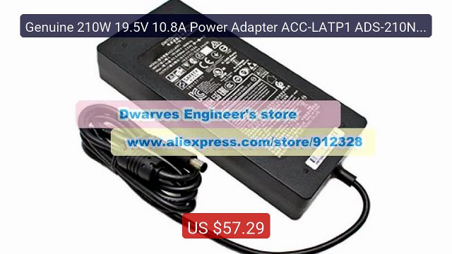 Genuine 210W 19.5V 10.8A Power Adapter ACC-LATP1 ADS-210NL-19... Amazing Value 2026 | Must Have!