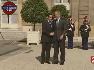 Bush et son ami Sarkozy