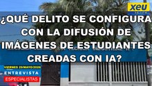 ¿Qué delito se configura con la difusión de imágenes de estudiantes creadas con IA?