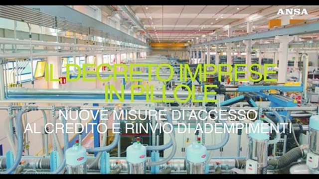 Le misure del nuovo decreto sulle imprese