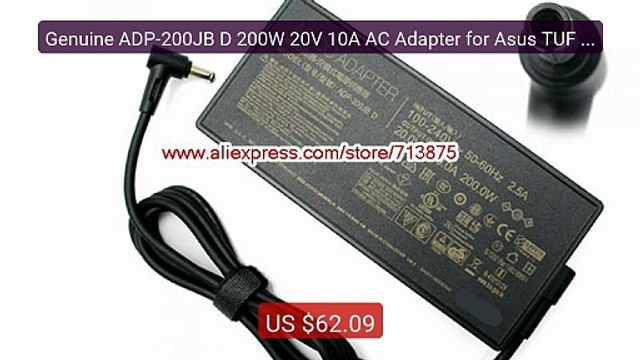 Genuine ADP-200JB D 200W 20V 10A AC Adapter for Asus TUF DASH F15 ... Best Deal 2026 | Shop Now!