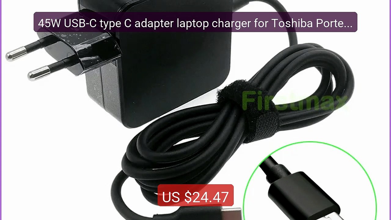 45W USB-C type C adapter laptop charger for Toshiba Portege... -- Top Pick 2026 | Unbeatable Price!
