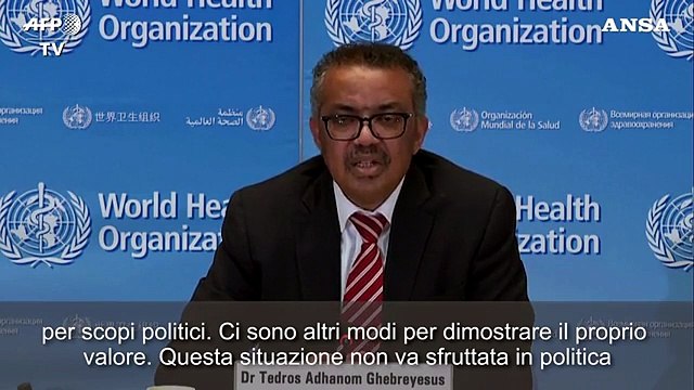 Coronavirus, l'Oms a Trump: Non strumentalizzi l'emergenza a fini politici