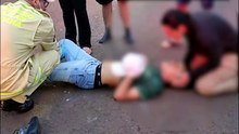 Jovem é atropelado e fica ferido na Rua Manaus