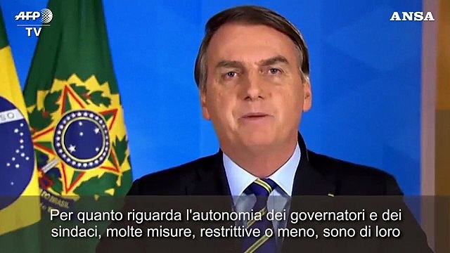 Coronavirus, Bolsonaro: Conseguenze piu' dannose del virus