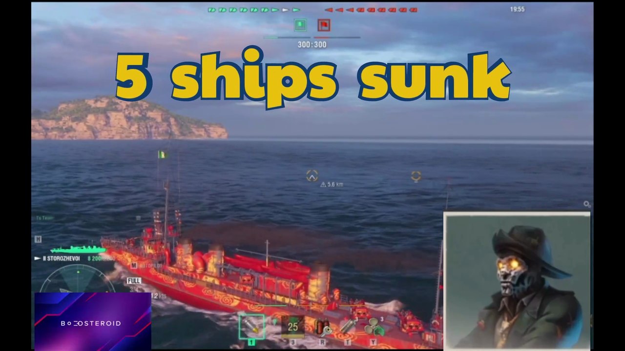 world of warships 5 ships sunk #Boosteroid #worldofwarships