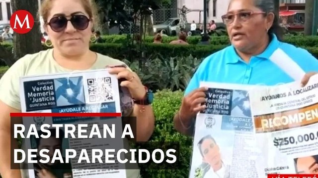 Madres buscadoras viajan de Quintana Roo a Veracruz y exigen no arrancar fichas de sus hijos