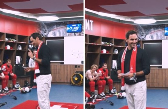 Federer tifoso vero: va nello spogliatoio e annuncia così i titolari della nazionale