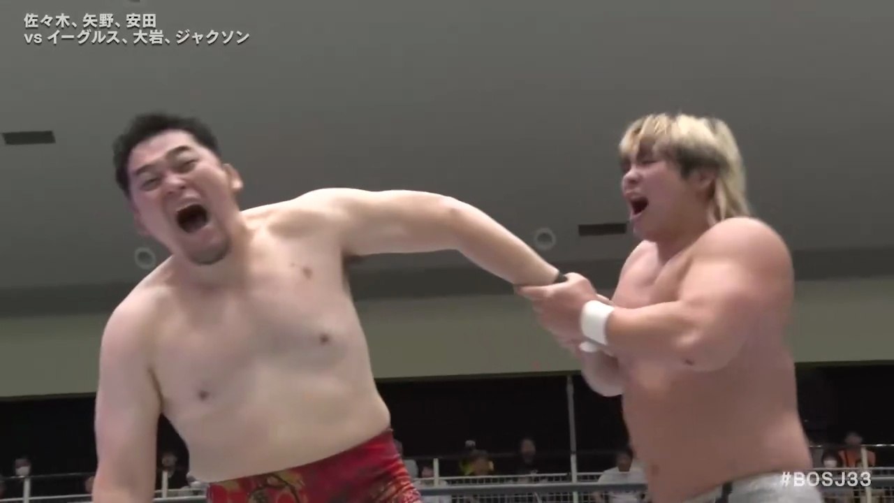 Masatora Yasuda, Toru Yano & Daisuke Sasaki vs....