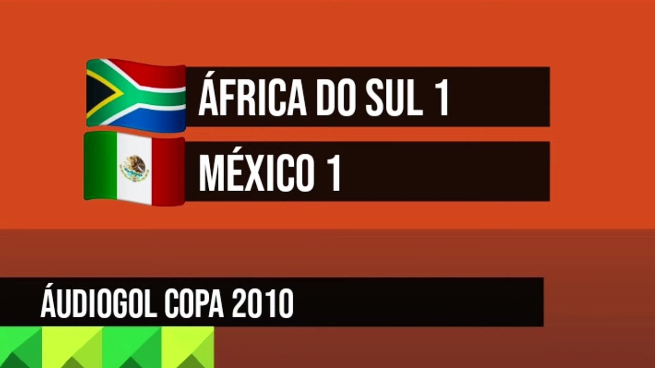 Áudiogols | África do Sul 1x1 México (Globo 2010)