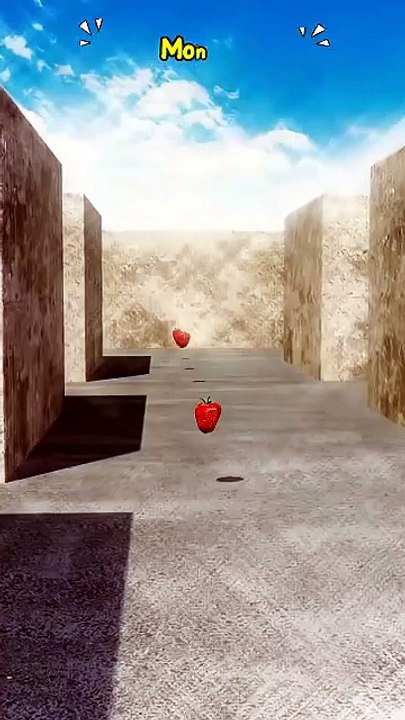 🍓 Can He Catch the Strawberry in Time?