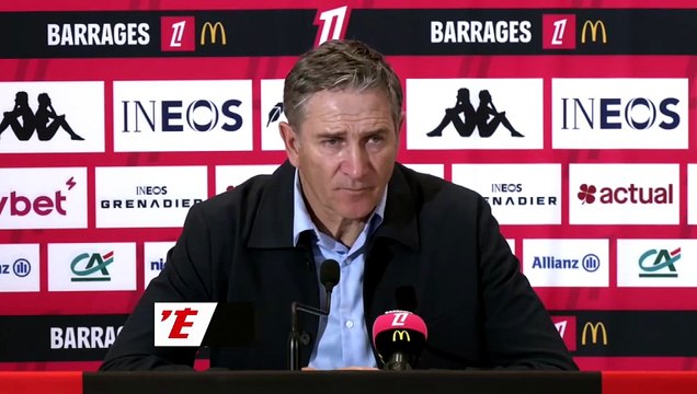 Philippe Montanier après la lourde défaite de Saint-Étienne face à Nice : « Nous sommes très déçus » - Foot - Barrages Ligue 1 / Ligue 2