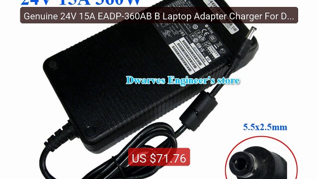 Genuine 24V 15A EADP-360AB B Laptop Adapter Charger For DELTA... Amazing Value 2026 | Must Have!