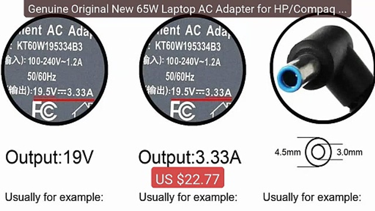 Genuine Original New 65W Laptop AC Adapter for HP/Compaq 15... -- Top Pick 2026 | Unbeatable Price!