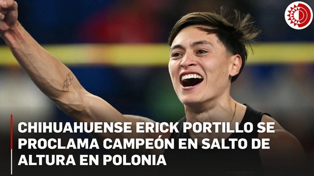Erick Portillo se proclama campeón en salto de altura en Polonia con marca de 2.24 metros