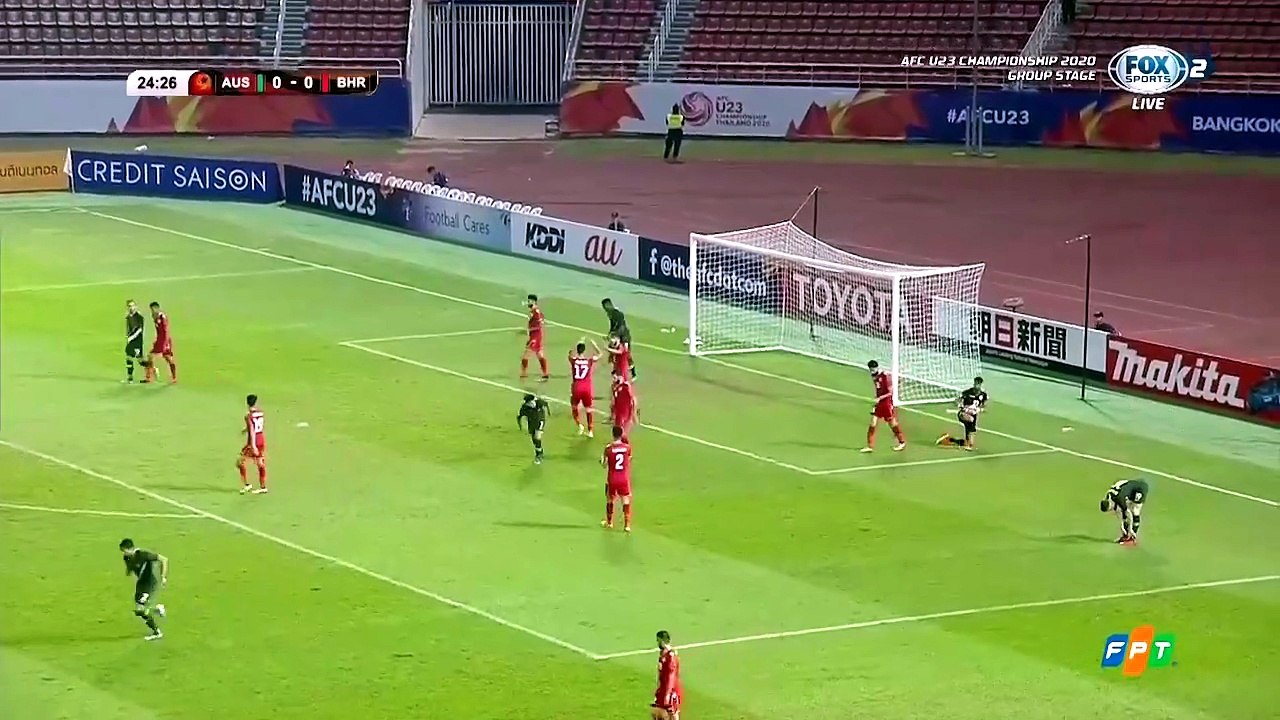 U23 Australia 1-1 U23 Bahrain - Goals and Highlights (14/1/2020) | FOX Sports 2 HD (Truyền Hình FPT)