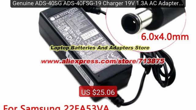 Genuine ADS-40SG ADS-40FSG-19 Charger 19V 1.3A AC Adapter for ... Hot Deal 2026 | Limited Offer!