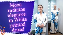 Mona Singh turns heads in chic printed dress during 'Preetam and Pedro' promotions
