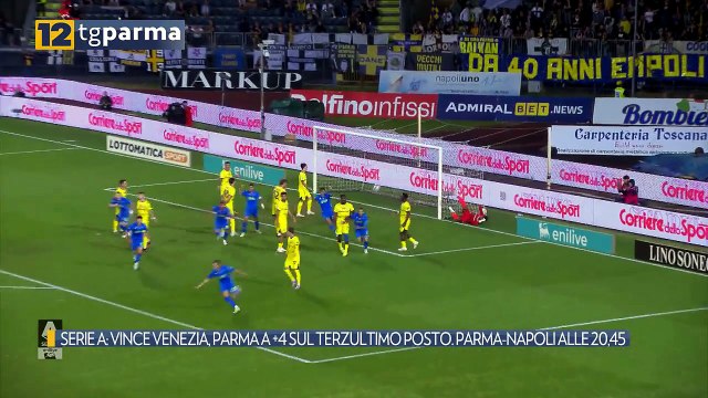 SERIE A: VINCE VENEZIA, PARMA A +4 SUL TERZULTIMO POSTO. PARMA-NAPOLI ALLE 20,45 | SERIE A: VINCE VENEZIA, PARMA A +4 SUL TERZULTIMO POSTO. PARMA-NAPOLI ALLE 20,45