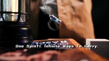 SpinTi The Rotating Tritium Keychain— Glow That Never Fades by 9-Zone