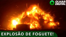 Blue Origin investiga o que causou a explosão de foguete na plataforma de lançamento