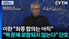 이란 "최종 합의는 아직...말 아닌 행동만 신뢰" / YTN