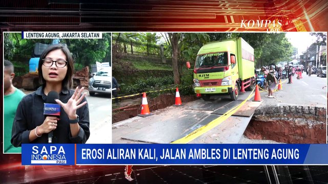 Jalan Raya Lenteng Agung Jakarta Selatan Ambles, Bagaimana Upaya Penanganannya?