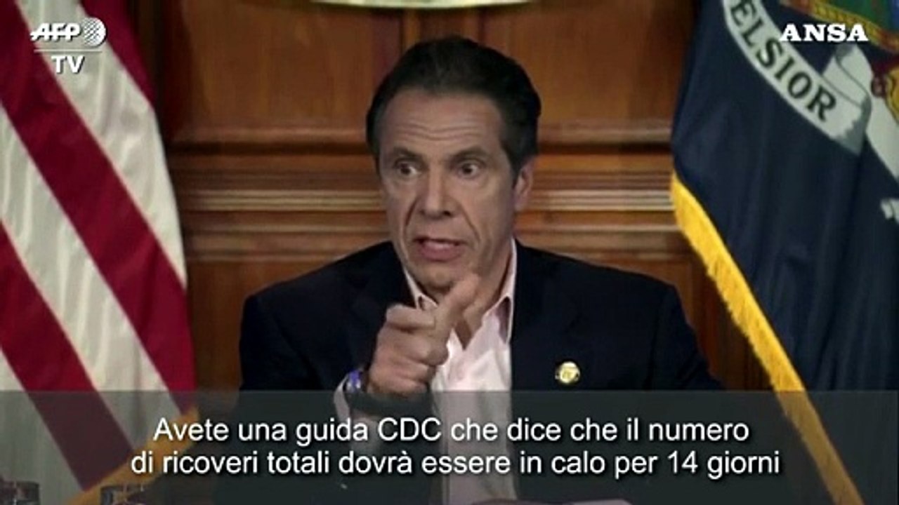 Coronavirus, Cuomo "Dal 15 maggio possibile fase 1 per la riapertura"