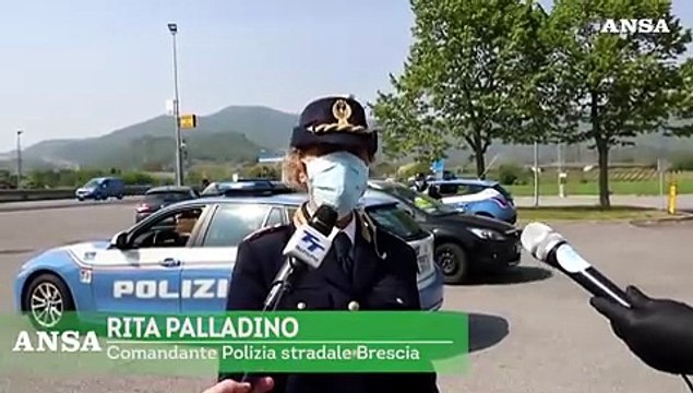 Coronavirus, controlli a Brescia: Monitoriamo la strada verso i laghi