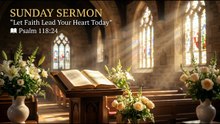 Sunday Special Sermon | Faith, Hope & Blessings | Powerful Jesus Message 2026