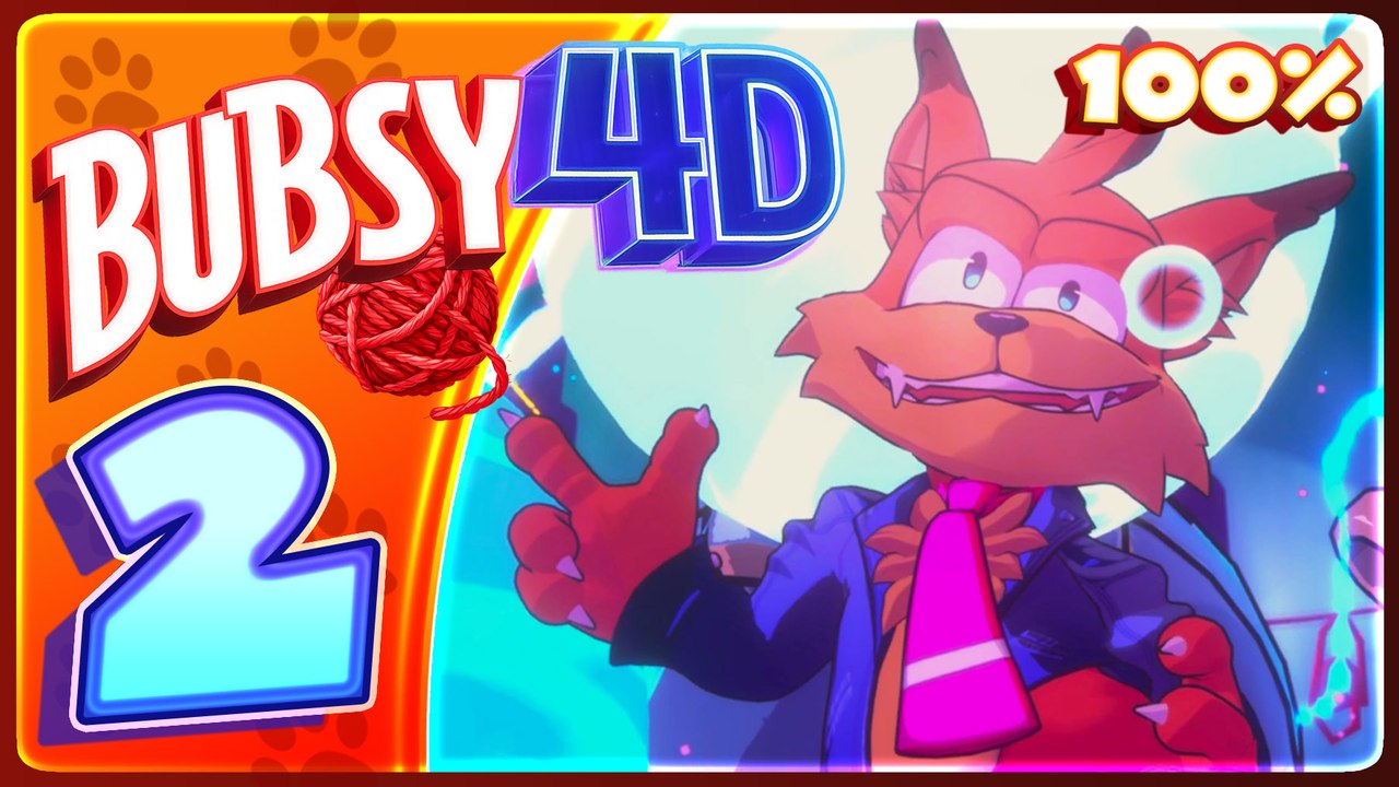 Bubsy 4D Walkthrough Part 2 • 100% • World 2 : Craftus (PS5) 🧶