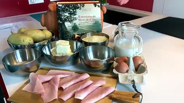 musei cibo Torta di patate, prosciutto e Parmigiano Reggiano 12 5 2020