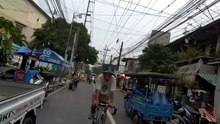 Bustling Area on Pasig Line Street in Manila City in the Philippines