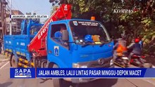 Terbaru! Perbaikan Jalan di 'Sinkhole' Lenteng Agung, Alat Berat Dikerahkan