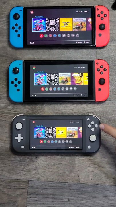 Atomic Owl Switch Lite vs Standard vs Oled Speed Test Comparison #shorts #switch #comparison