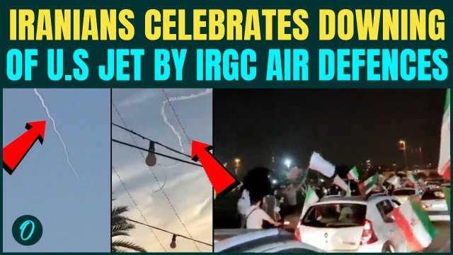Iranians ERUPT in Celebration As IRGC Shoots DOWN U.S Jet Over Iranian Airspace | U.S Iran News