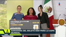 Ella es la joven que ganó el boleto que rifó Sheinbaum para la inauguración del Mundial