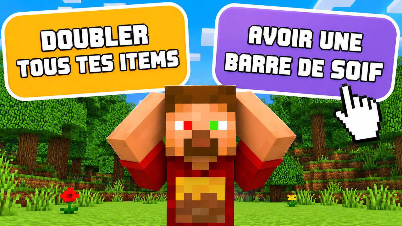 Minecraft, mais on doit faire des choix IMPOSSIBLES