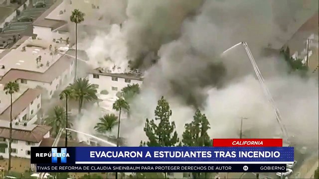 ¡Vecinos huyeron de las llamas! Voraz incendio obliga a evacuar a más de 100 personas en California