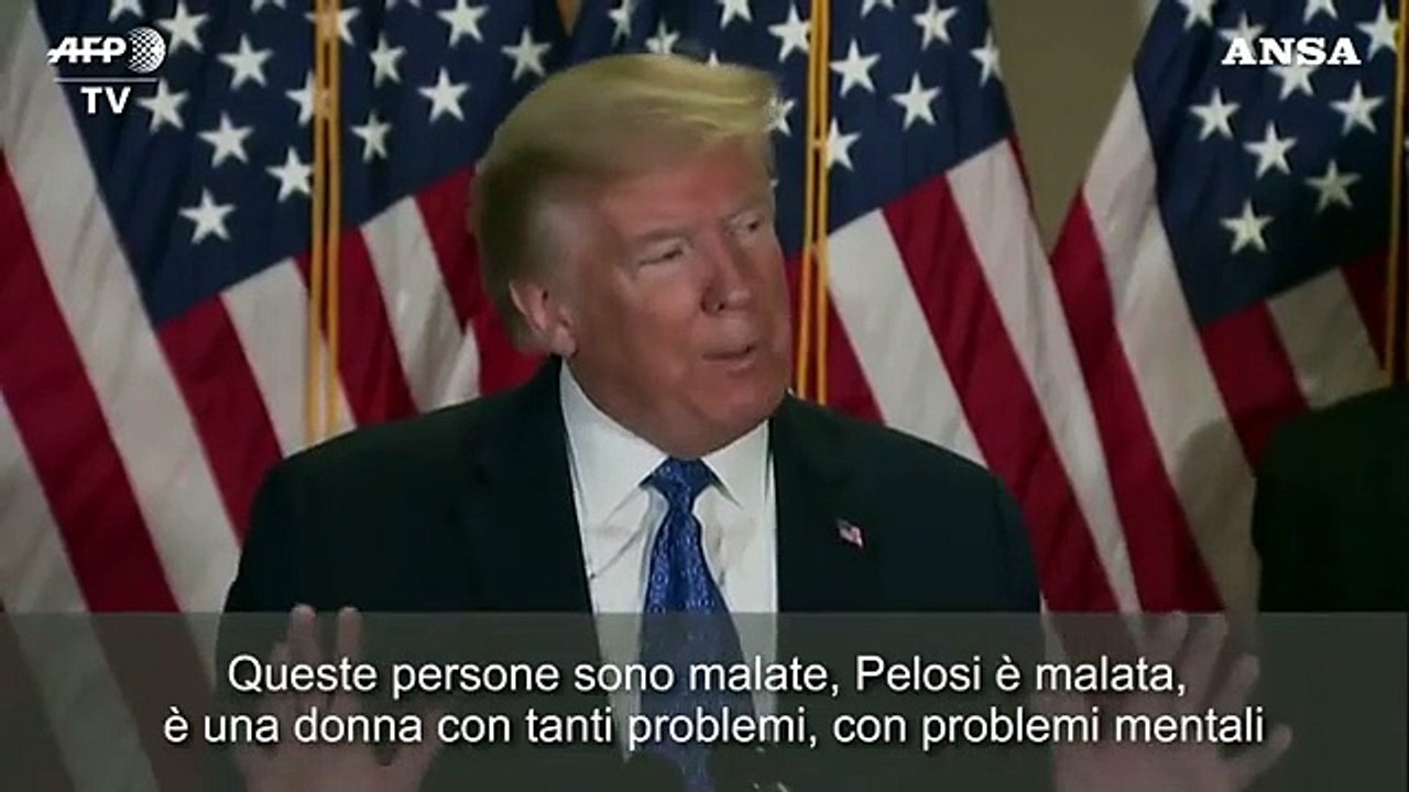 Coronavirus, Trump e' senza freni: "Pelosi e' malata, ha problemi mentali"
