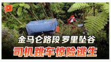 疑煞车故障 金马仑路段罗里坠山谷