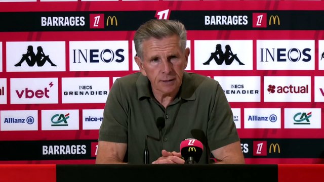 Claude Puel après le barrage retour entre Nice et Saint-Etienne : « Les joueurs vont grandir » - Foot - Barrages Ligue 1 / Ligue 2 - Nice