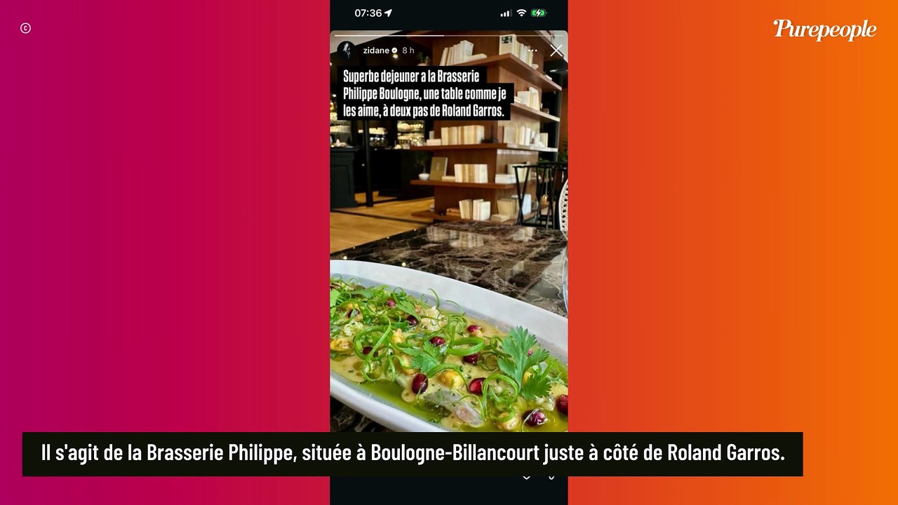 "Une table comme je les aime" : Zinédine Zidane...