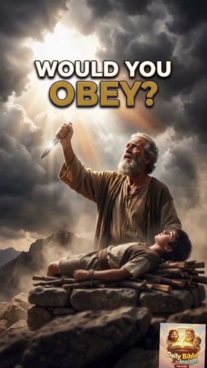 _His hand didn't shake_Abraham Sacrifices Isaac | The Greatest Test of Faith (AI Animated Bible Story)