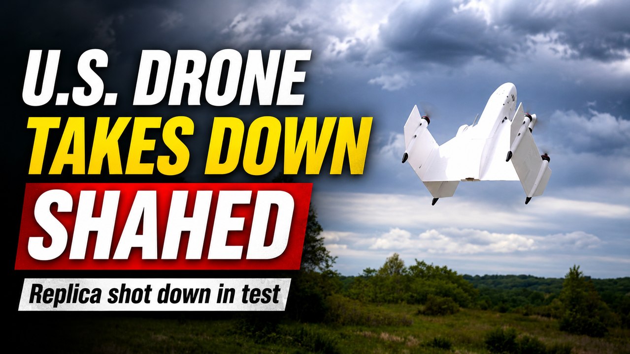 Small U.S. drone surprises by taking down replica of feared Iranian Shahed