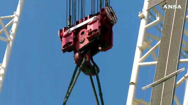 Ponte Genova: concluso calo prima porzione impalcato pila 5