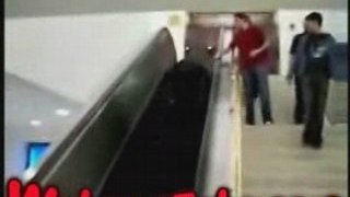 Going Down an Escalator in a Wheelchair Gone wrong