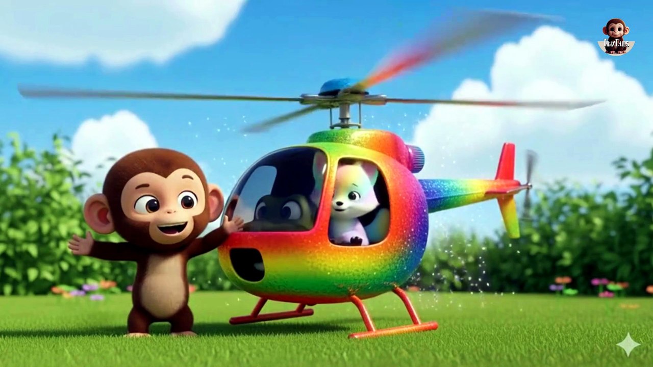 Manny The Monkey goes on a helicopter ride, and meets a new friend!