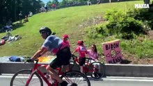 El ambientazo en Piancavallo, coloso Landista, en el día clave del Giro