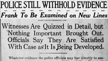 Thursday, May 8th, 1913, Police Still Withhold Evidence